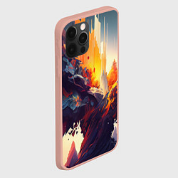 Чехол для iPhone 12 Pro Max Красивый апокалипис, цвет: 3D-светло-розовый — фото 2