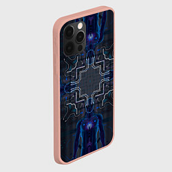 Чехол для iPhone 12 Pro Max Космосхема, цвет: 3D-светло-розовый — фото 2
