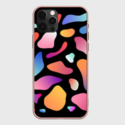 Чехол для iPhone 12 Pro Max Fashionable colorful pattern, цвет: 3D-светло-розовый