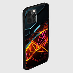 Чехол для iPhone 12 Pro Max Разломленные плитки, цвет: 3D-черный — фото 2