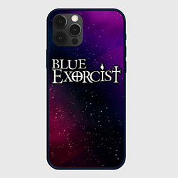 Чехол для iPhone 12 Pro Max Blue Exorcist gradient space, цвет: 3D-черный