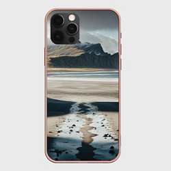 Чехол iPhone 12 Pro Max Дорога на черный пляж Исландии
