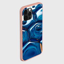 Чехол для iPhone 12 Pro Max Водяные наносоты, цвет: 3D-светло-розовый — фото 2
