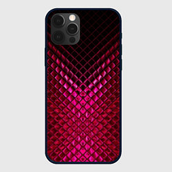 Чехол для iPhone 12 Pro Max Рубиновая змеиная кожа, цвет: 3D-черный