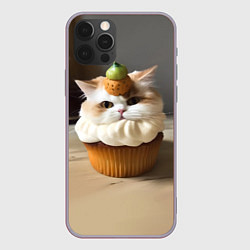 Чехол для iPhone 12 Pro Max КексоКот, цвет: 3D-серый