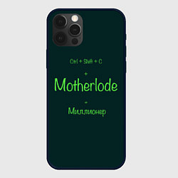 Чехол для iPhone 12 Pro Max Чит-код motherlode, цвет: 3D-черный