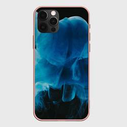 Чехол для iPhone 12 Pro Max Абстрактный синий дым, цвет: 3D-светло-розовый