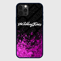 Чехол для iPhone 12 Pro Max Rolling Stones rock legends: символ сверху, цвет: 3D-черный
