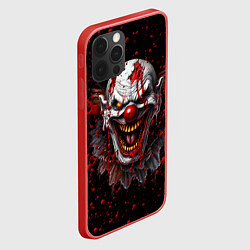 Чехол для iPhone 12 Pro Max Страшный клоун, цвет: 3D-красный — фото 2