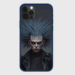 Чехол для iPhone 12 Pro Max Кровавый взгляд, цвет: 3D-тёмно-синий