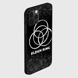 Чехол для iPhone 12 Pro Max Elden Ring с потертостями на темном фоне, цвет: 3D-черный — фото 2