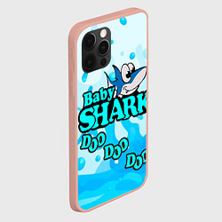 Чехол для iPhone 12 Pro Max Baby Shark Doo-Doo-Doo, цвет: 3D-светло-розовый — фото 2