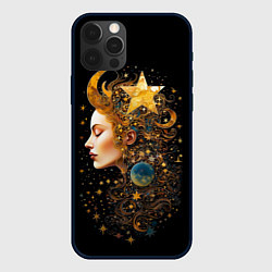 Чехол для iPhone 12 Pro Max Богиня ночи - нейросеть, цвет: 3D-черный