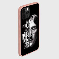 Чехол для iPhone 12 Pro Max Джон Леннон легенда, цвет: 3D-светло-розовый — фото 2