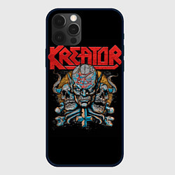 Чехол для iPhone 12 Pro Max Kreator - трэш-метал, цвет: 3D-черный