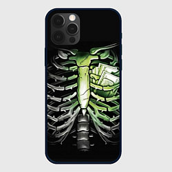 Чехол для iPhone 12 Pro Max Кошелек под сердцем, цвет: 3D-черный