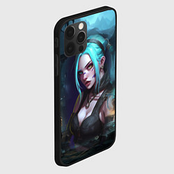 Чехол для iPhone 12 Pro Max Jinx art fantasy, цвет: 3D-черный — фото 2