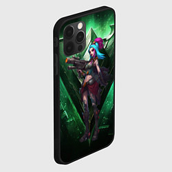 Чехол для iPhone 12 Pro Max Jinx art arcane league of legends, цвет: 3D-черный — фото 2
