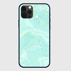 Чехол iPhone 12 Pro Max Акварельный голубой фон