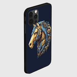 Чехол для iPhone 12 Pro Max Механический конь, цвет: 3D-черный — фото 2