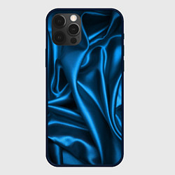 Чехол iPhone 12 Pro Max Синий шёлк