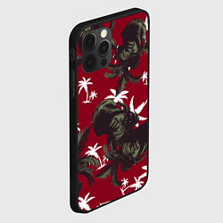 Чехол для iPhone 12 Pro Max Пальмы и Давид Микеланджело, цвет: 3D-черный — фото 2