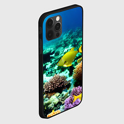 Чехол для iPhone 12 Pro Max Рыбы на дне моря, цвет: 3D-черный — фото 2