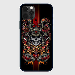 Чехол iPhone 12 Pro Max Samurai skull