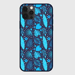 Чехол для iPhone 12 Pro Max Экзотические листья, цвет: 3D-черный