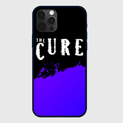 Чехол для iPhone 12 Pro Max The Cure purple grunge, цвет: 3D-черный