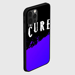 Чехол для iPhone 12 Pro Max The Cure purple grunge, цвет: 3D-черный — фото 2