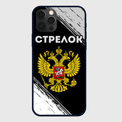 Чехол iPhone 12 Pro Max Стрелок из России и герб РФ