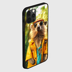 Чехол для iPhone 12 Pro Max Peace - хиппи квокка короткохвостый кенгуру, цвет: 3D-черный — фото 2