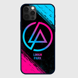 Чехол для iPhone 12 Pro Max Linkin Park - neon gradient, цвет: 3D-черный