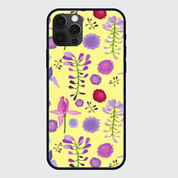 Чехол iPhone 12 Pro Max Фиолетовый цветник