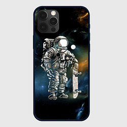 Чехол iPhone 12 Pro Max Космонавт-скейтбордист