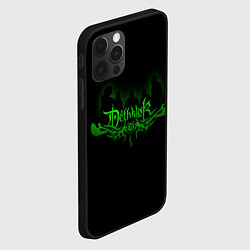 Чехол для iPhone 12 Pro Max Metalocalypse Dethklok green, цвет: 3D-черный — фото 2