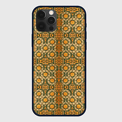 Чехол для iPhone 12 Pro Max Марроканские мотивы оранж, цвет: 3D-черный