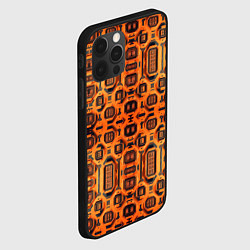Чехол для iPhone 12 Pro Max Оранжевый киберпанк, цвет: 3D-черный — фото 2