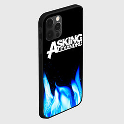 Чехол для iPhone 12 Pro Max Asking Alexandria blue fire, цвет: 3D-черный — фото 2