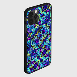 Чехол для iPhone 12 Pro Max Психоделический абстракционизм, цвет: 3D-черный — фото 2