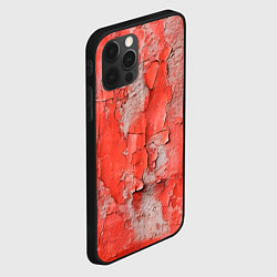 Чехол для iPhone 12 Pro Max Красные и серые трещины, цвет: 3D-черный — фото 2
