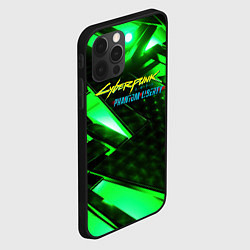 Чехол для iPhone 12 Pro Max Cyberpunk 2077 phantom liberty neon green, цвет: 3D-черный — фото 2