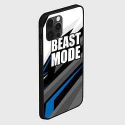 Чехол для iPhone 12 Pro Max Beast mode - blue sport, цвет: 3D-черный — фото 2