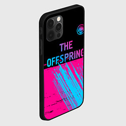 Чехол для iPhone 12 Pro Max The Offspring - neon gradient: символ сверху, цвет: 3D-черный — фото 2