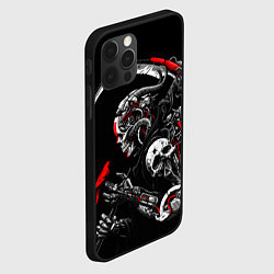 Чехол для iPhone 12 Pro Max Cyberpunk death, цвет: 3D-черный — фото 2