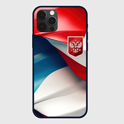 Чехол для iPhone 12 Pro Max Красный герб России, цвет: 3D-черный