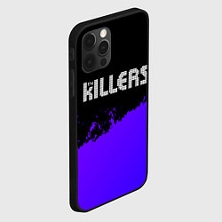 Чехол для iPhone 12 Pro Max The Killers purple grunge, цвет: 3D-черный — фото 2