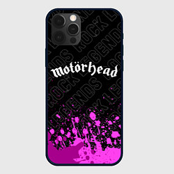 Чехол для iPhone 12 Pro Max Motorhead rock legends: символ сверху, цвет: 3D-черный