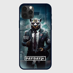 Чехол для iPhone 12 Pro Max Pay day 3 bulldog, цвет: 3D-черный